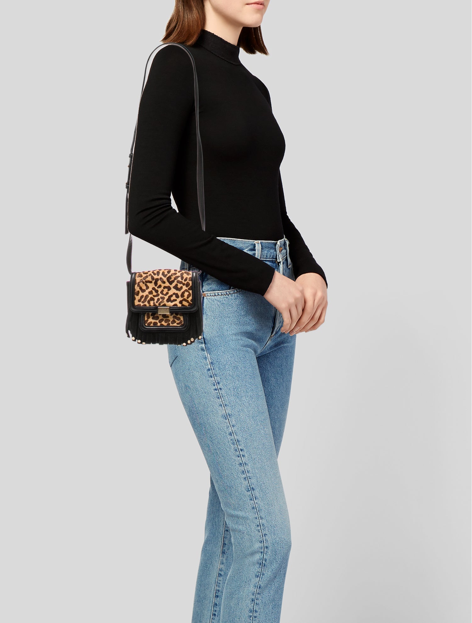 Claudie Pierlot Suede Crossbody Bag