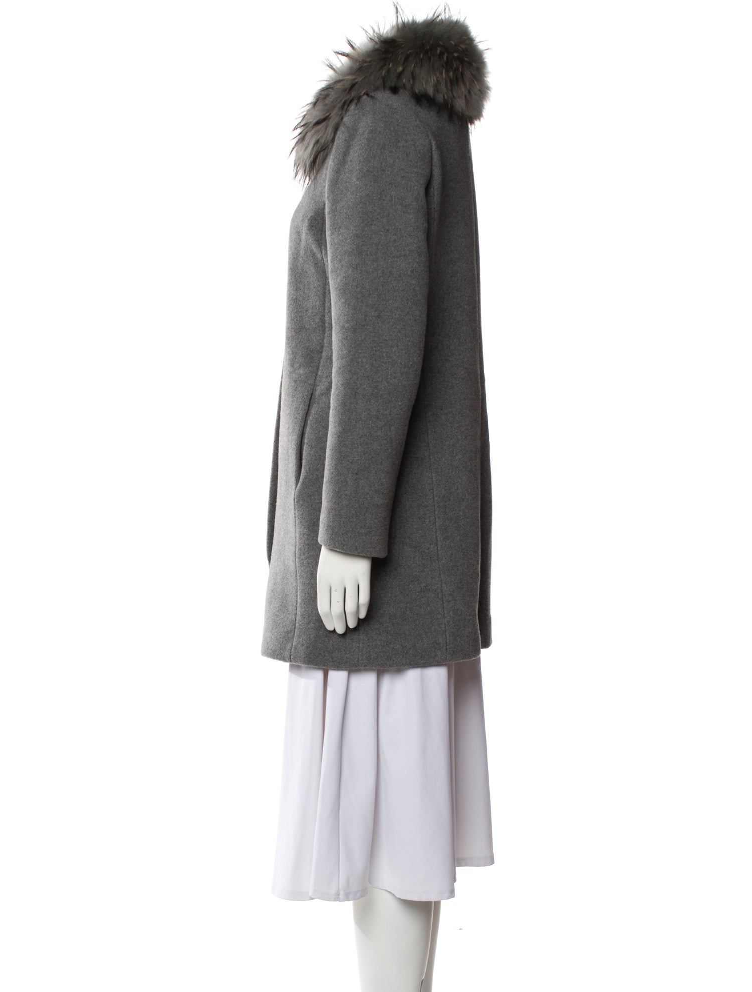 Claudie Pierlot Wool Fur Coat