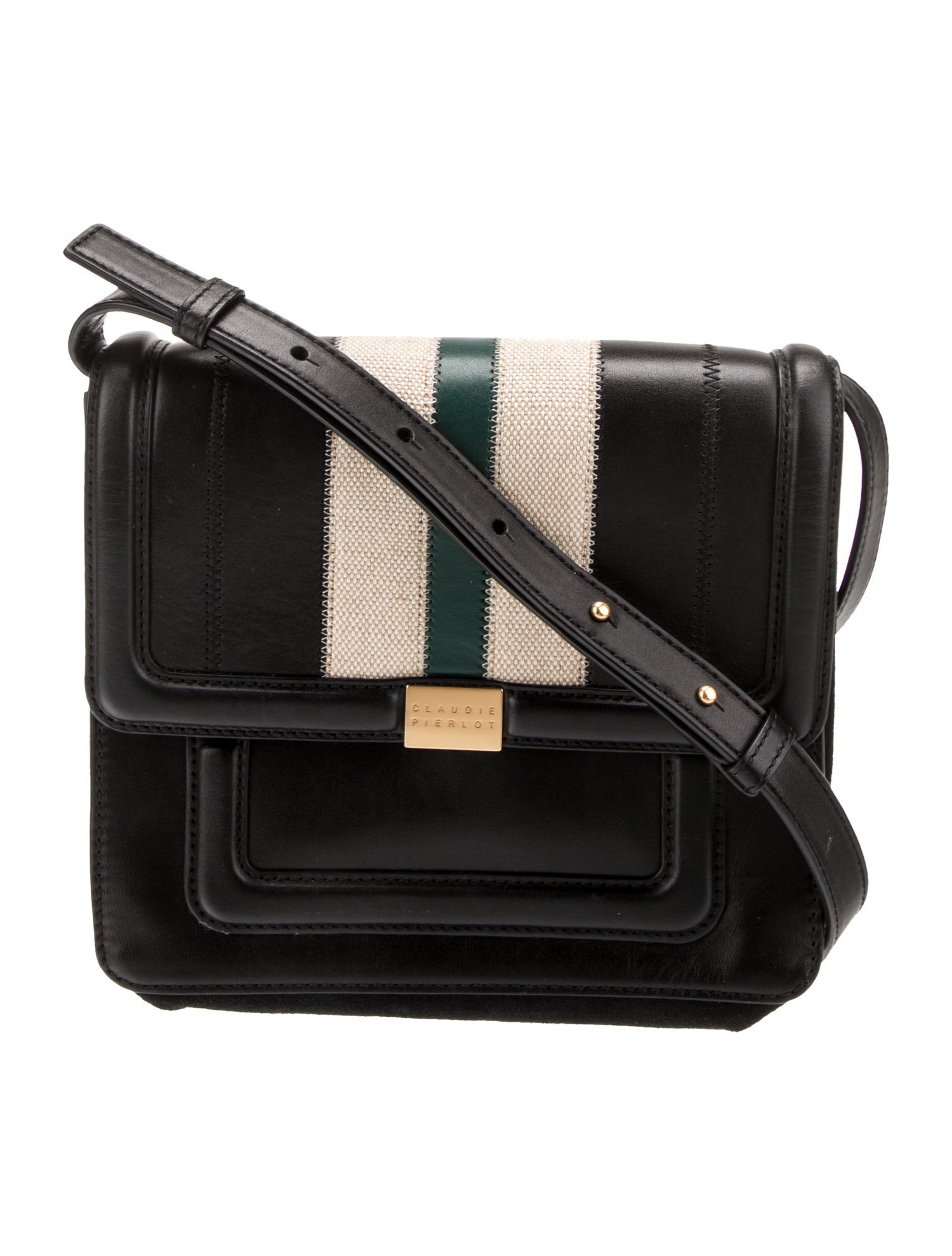 Claudie Pierlot Leather Messenger Bag