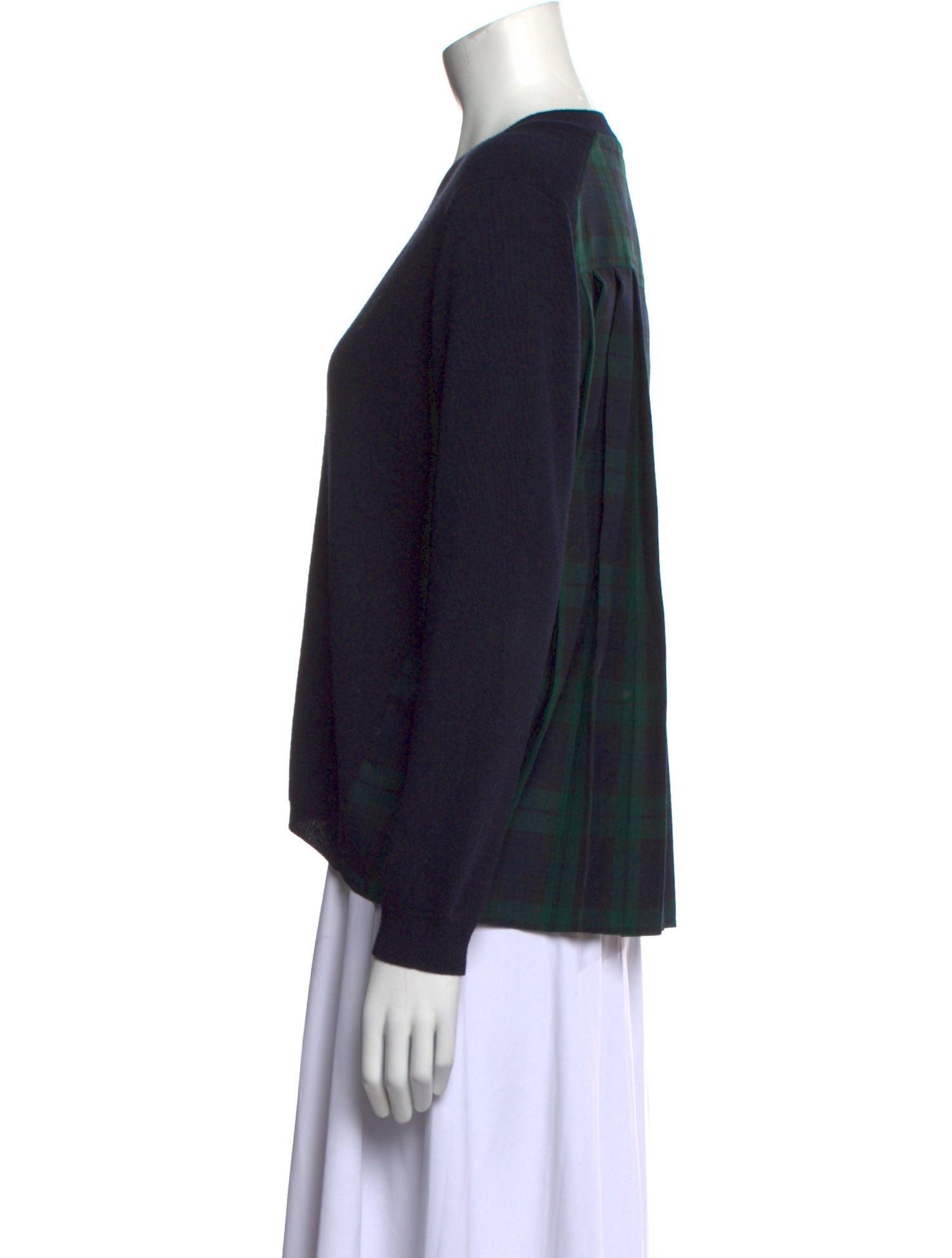Claudie Pierlot Merino Wool V-Neck Sweatshirt