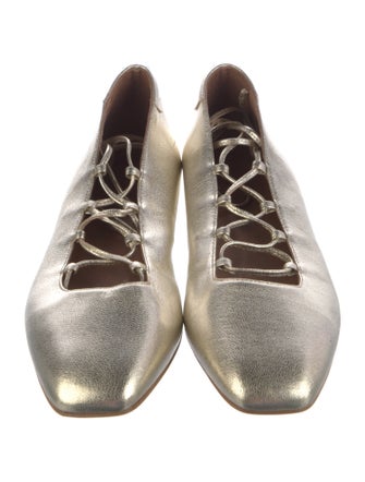 Claudie Pierlot Leather Ballet Flats