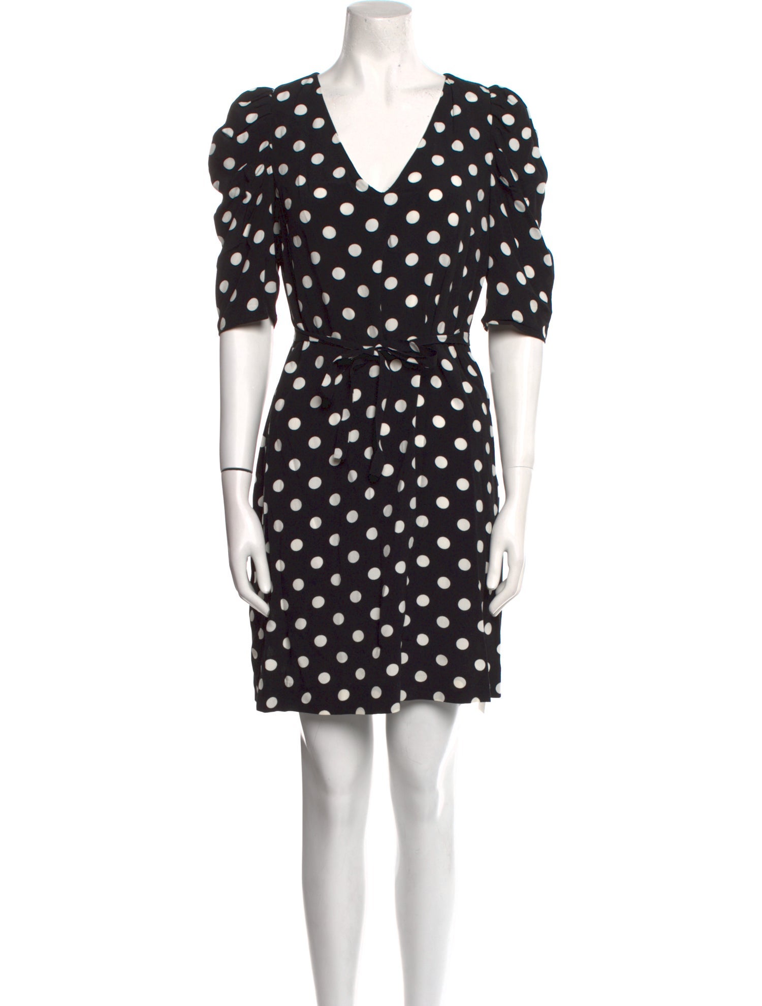 Claudie Pierlot Polka Dot Print Knee-Length Dress