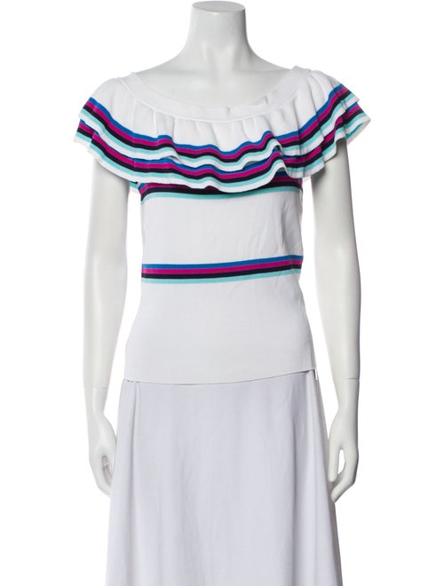 Claudie Pierlot Striped Cowl Neck Top