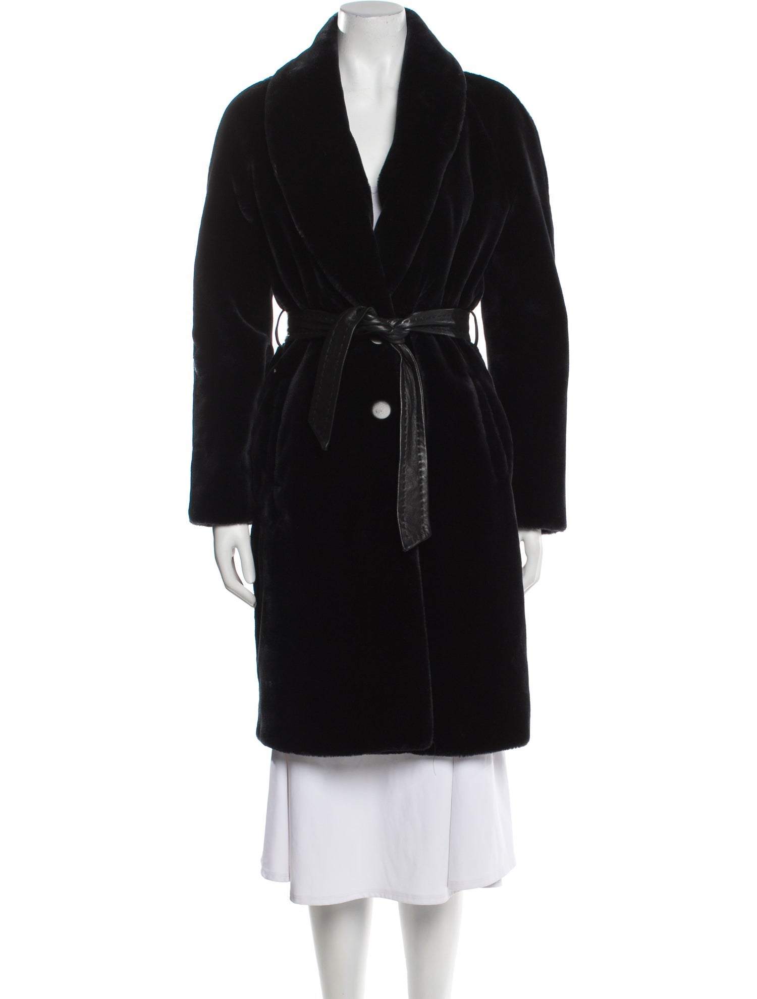 Claudie Pierlot Faux Fur Coat