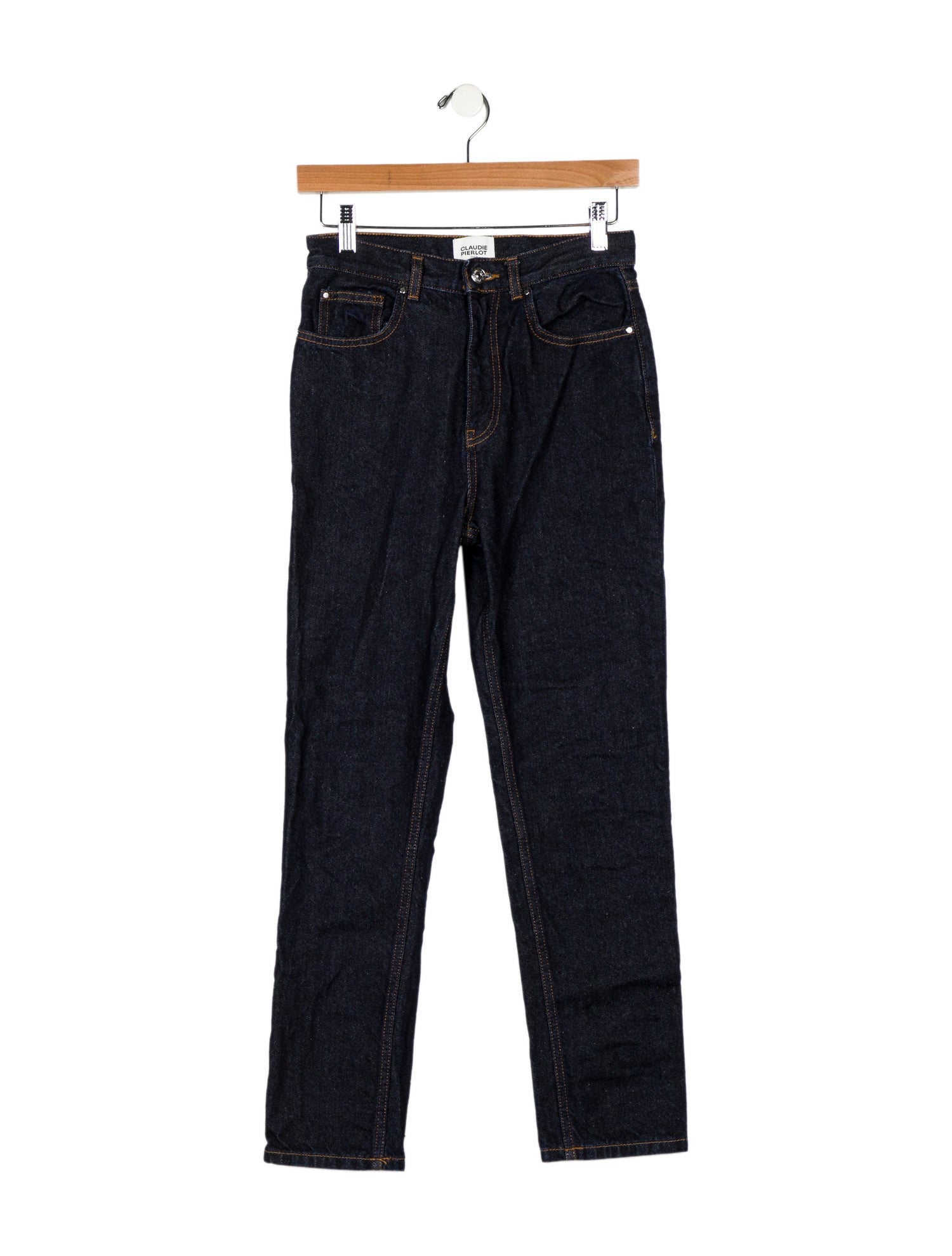 Claudie Pierlot High-Rise Straight Leg Jeans