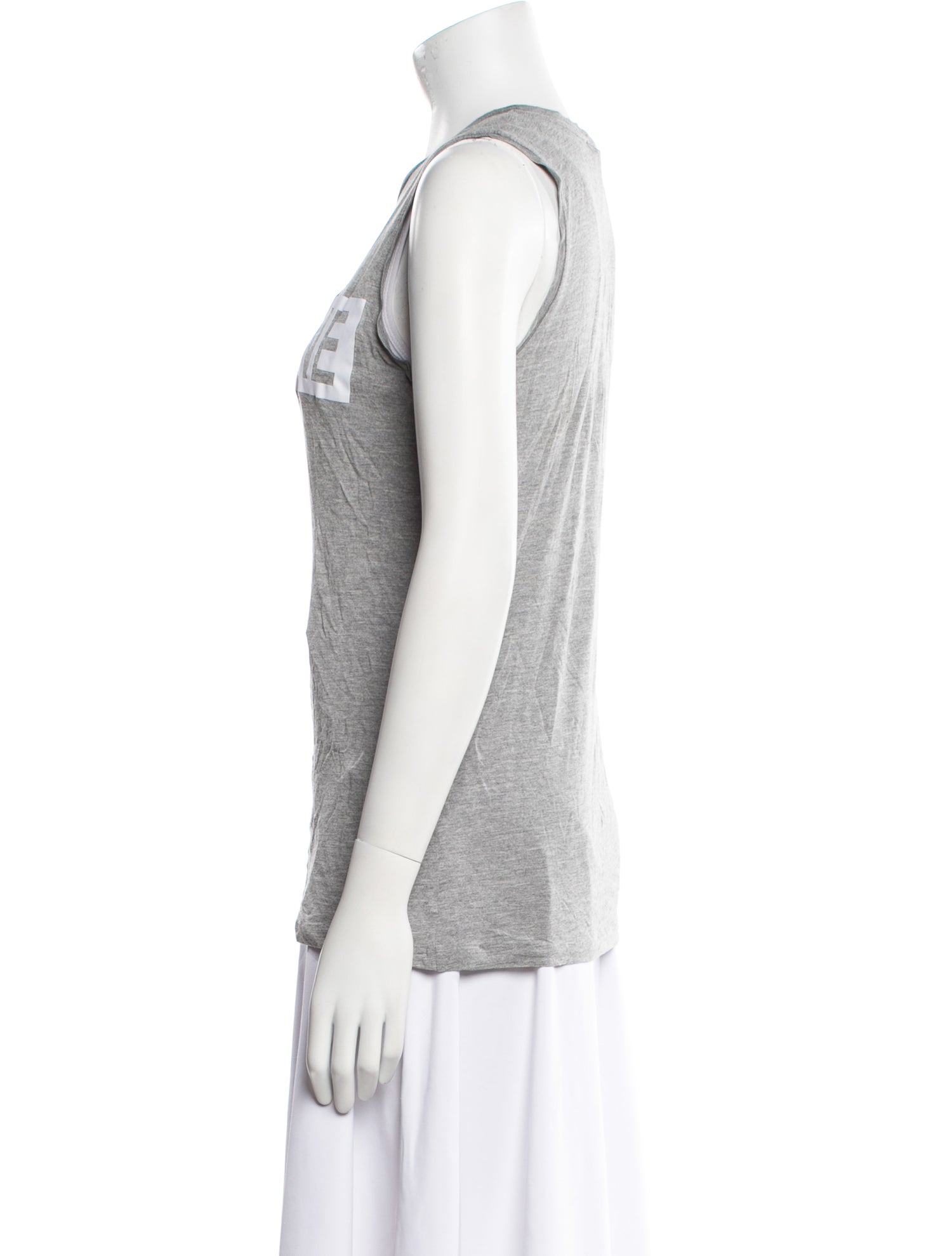 Claudie Pierlot Graphic Print Scoop Neck Top