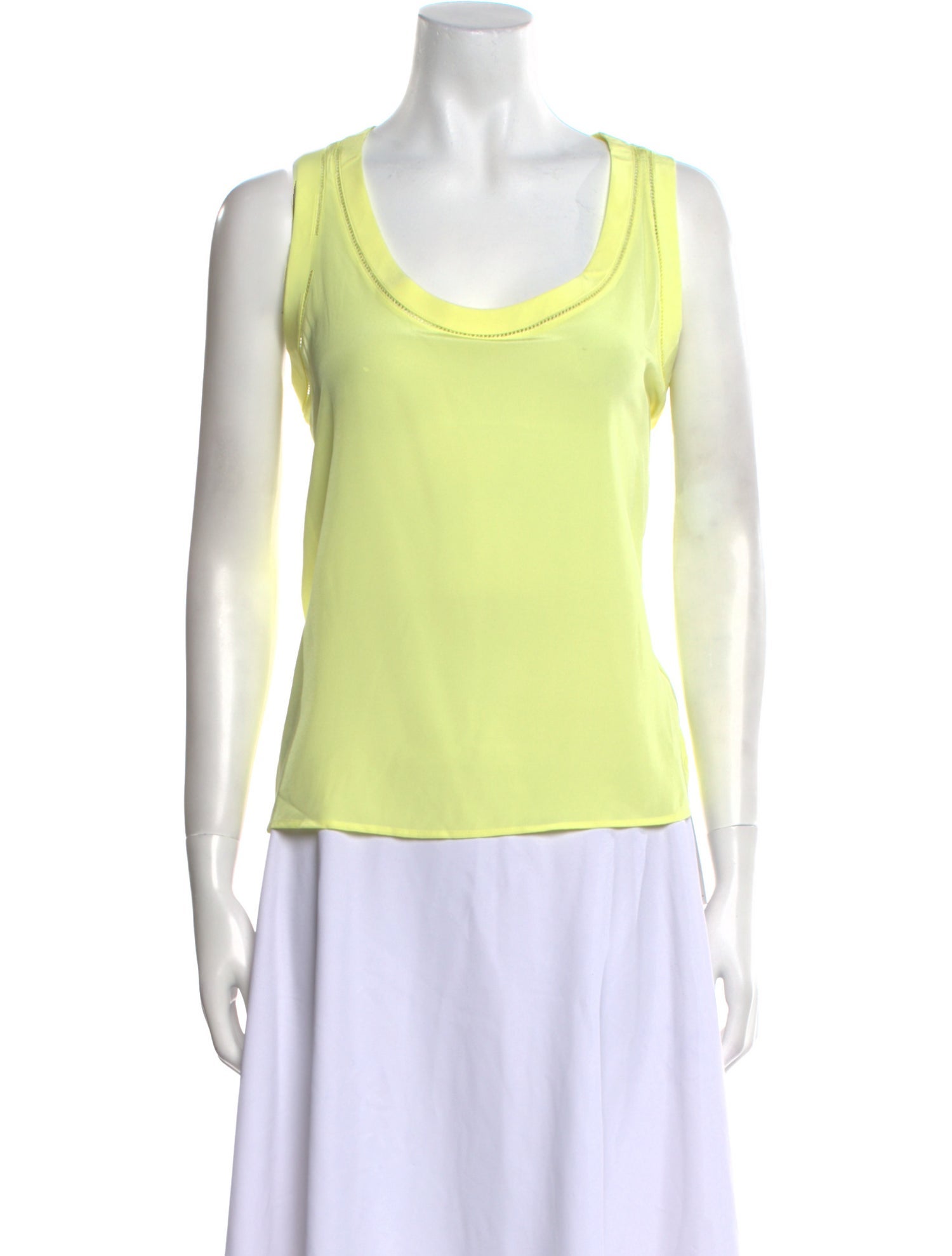 Claudie Pierlot Silk Scoop Neck Top