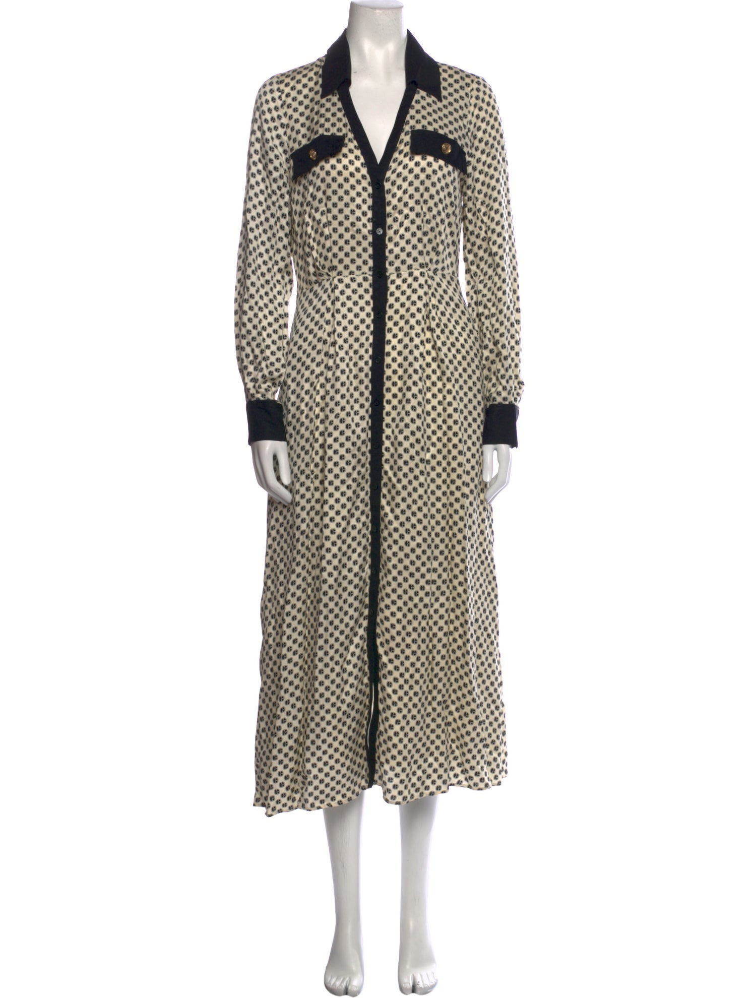 Claudie Pierlot Printed Long Dress