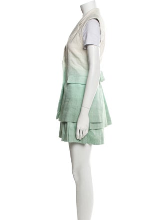 Claudie Pierlot Linen Tie-Dye Print Short Set