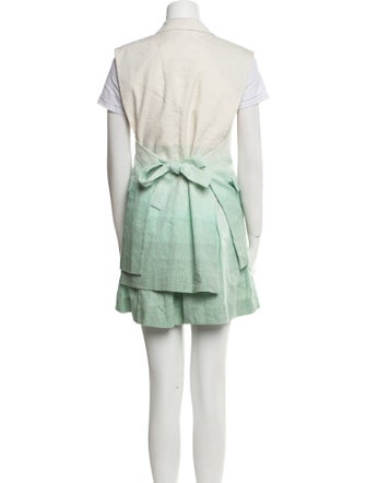 Claudie Pierlot Linen Tie-Dye Print Short Set