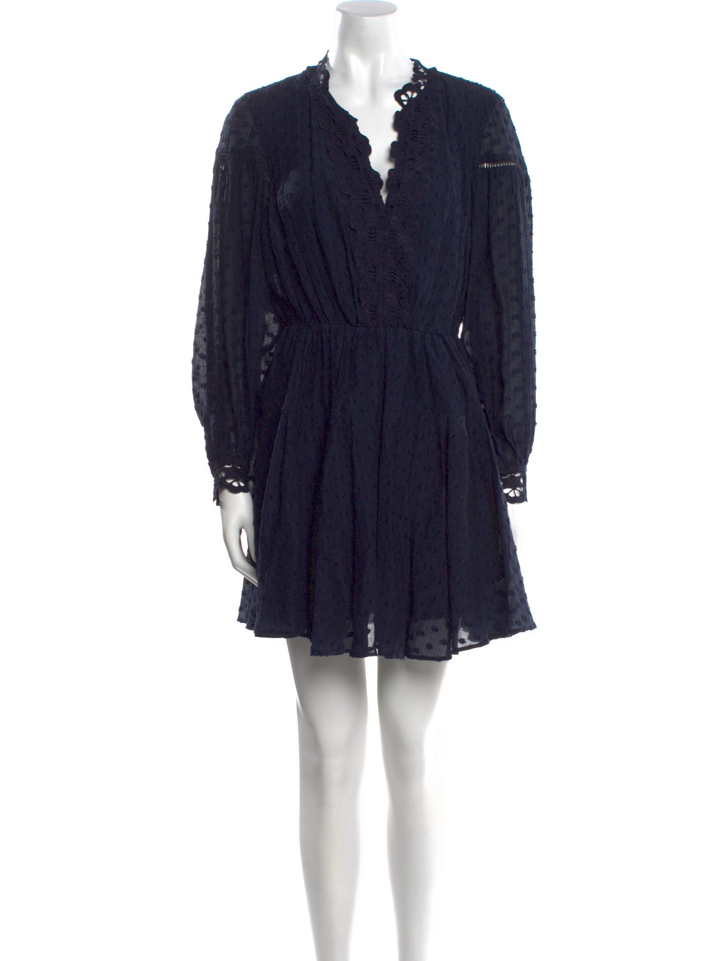 Claudie Pierlot V-Neck Mini Dress