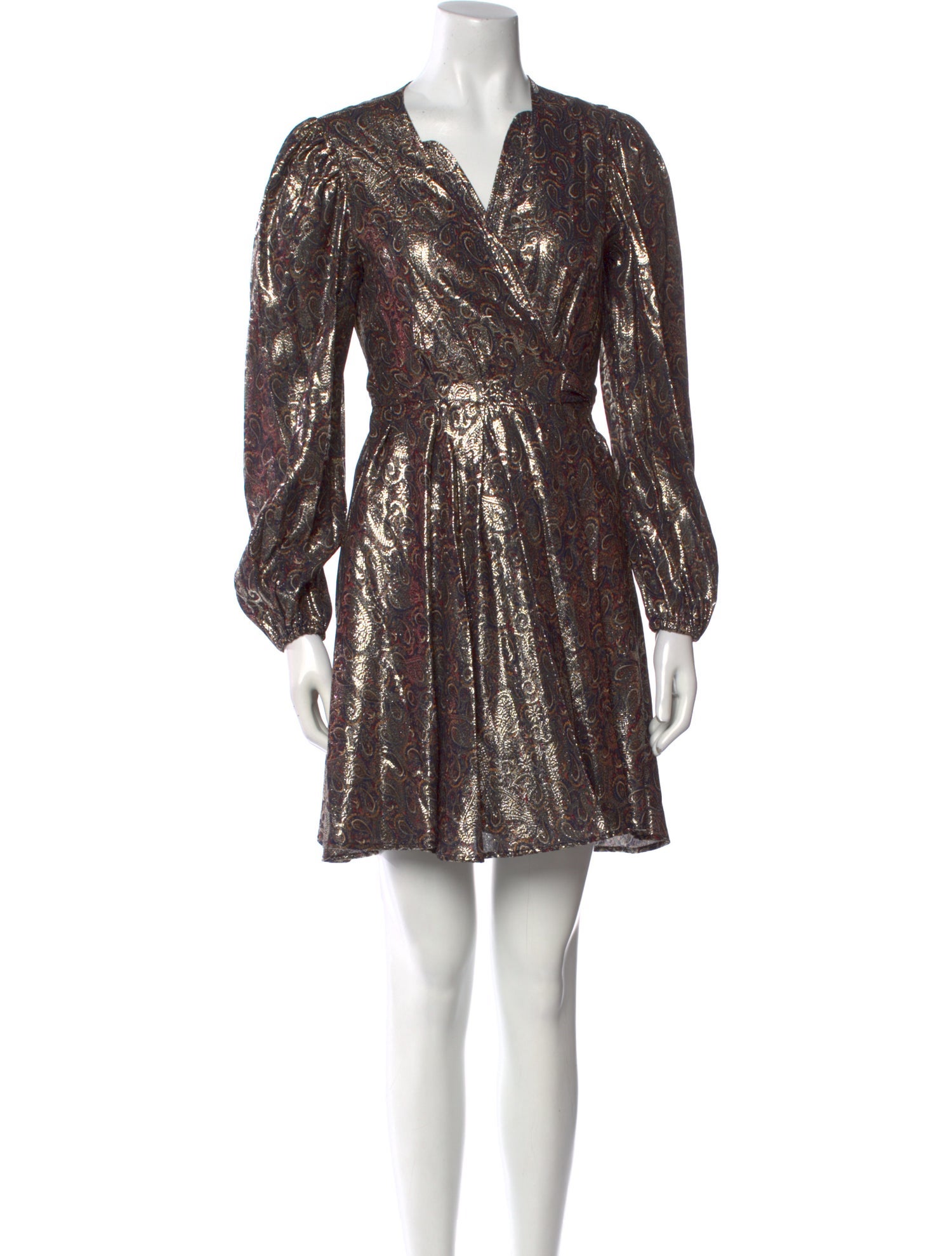 Claudie Pierlot V-Neck Mini Dress