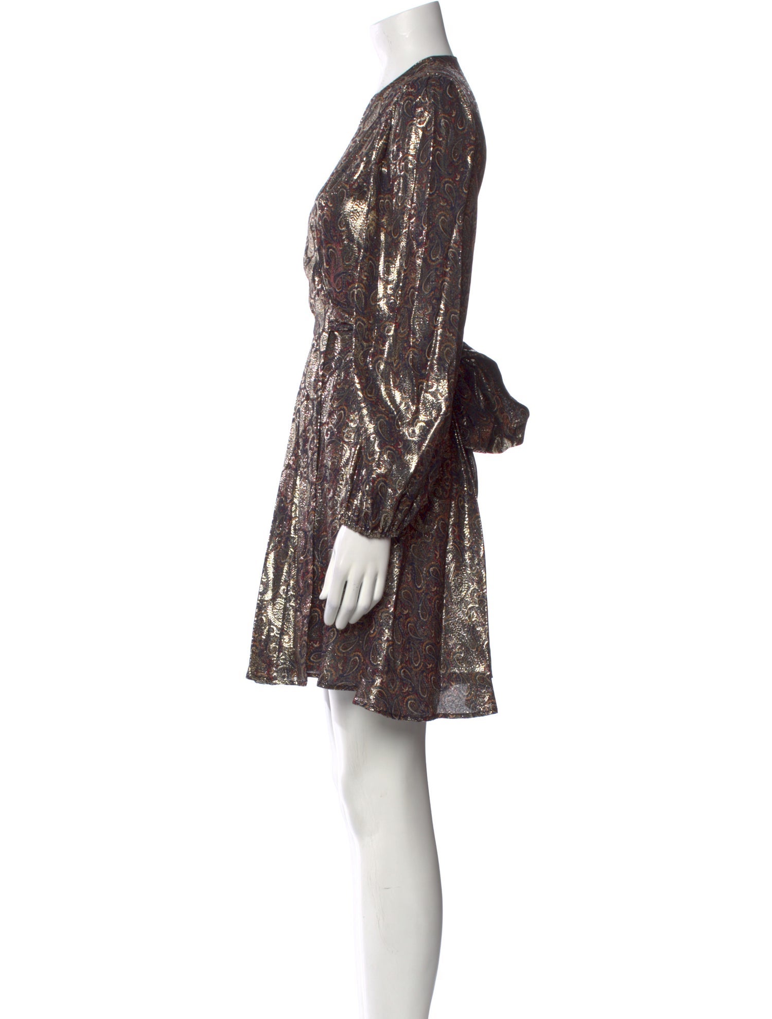 Claudie Pierlot V-Neck Mini Dress