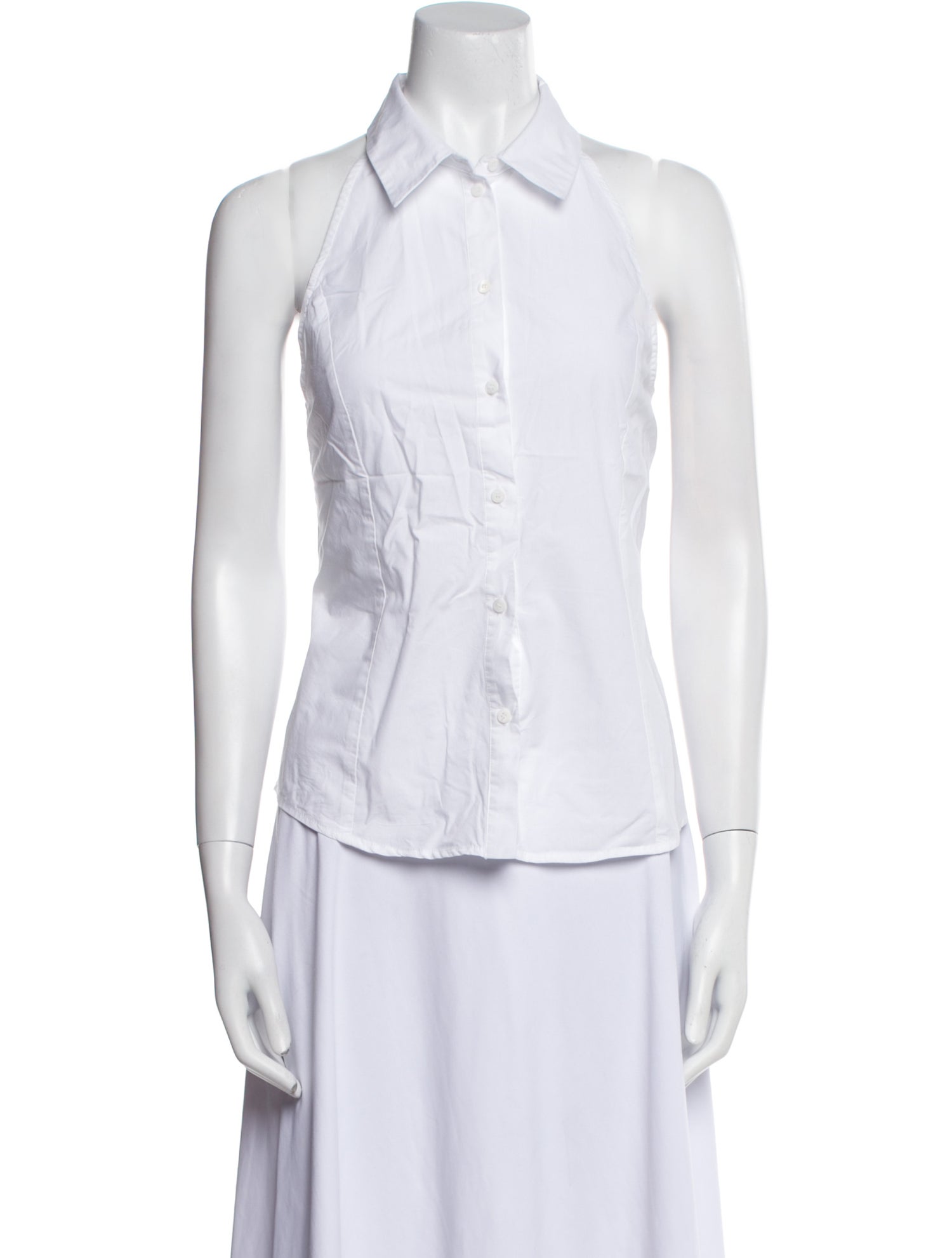 Claudie Pierlot Sleeveless Button-Up Top