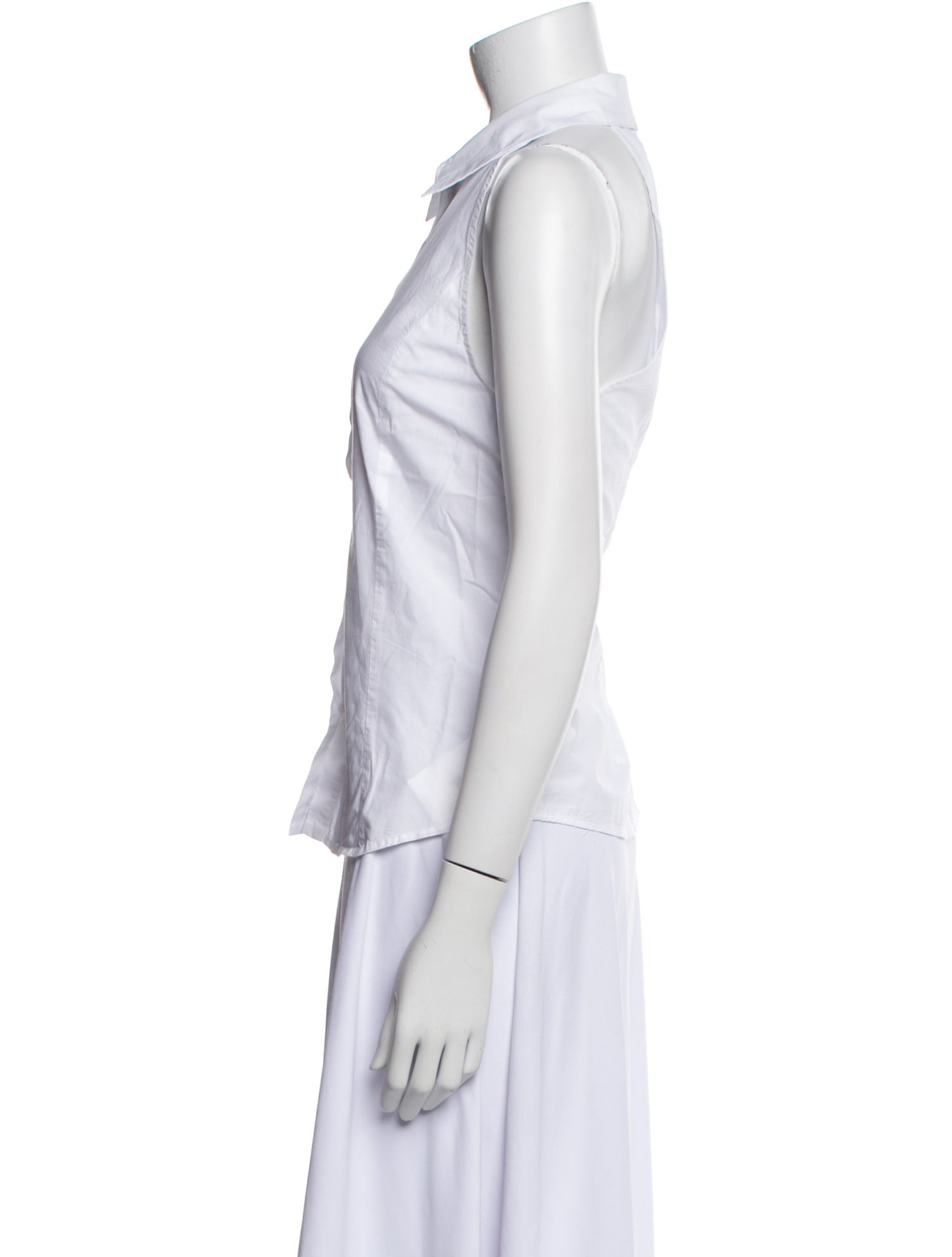 Claudie Pierlot Sleeveless Button-Up Top
