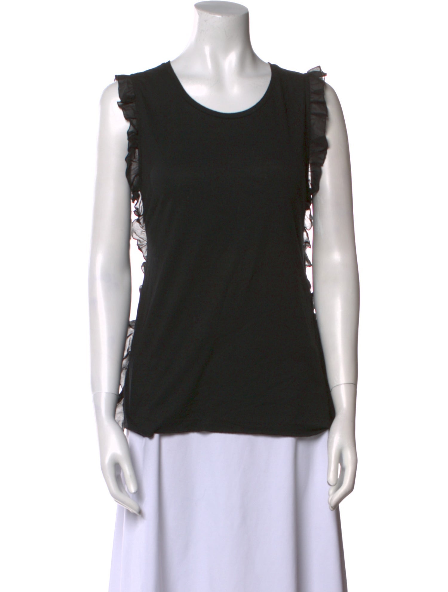 Claudie Pierlot Scoop Neck Sleeveless Top