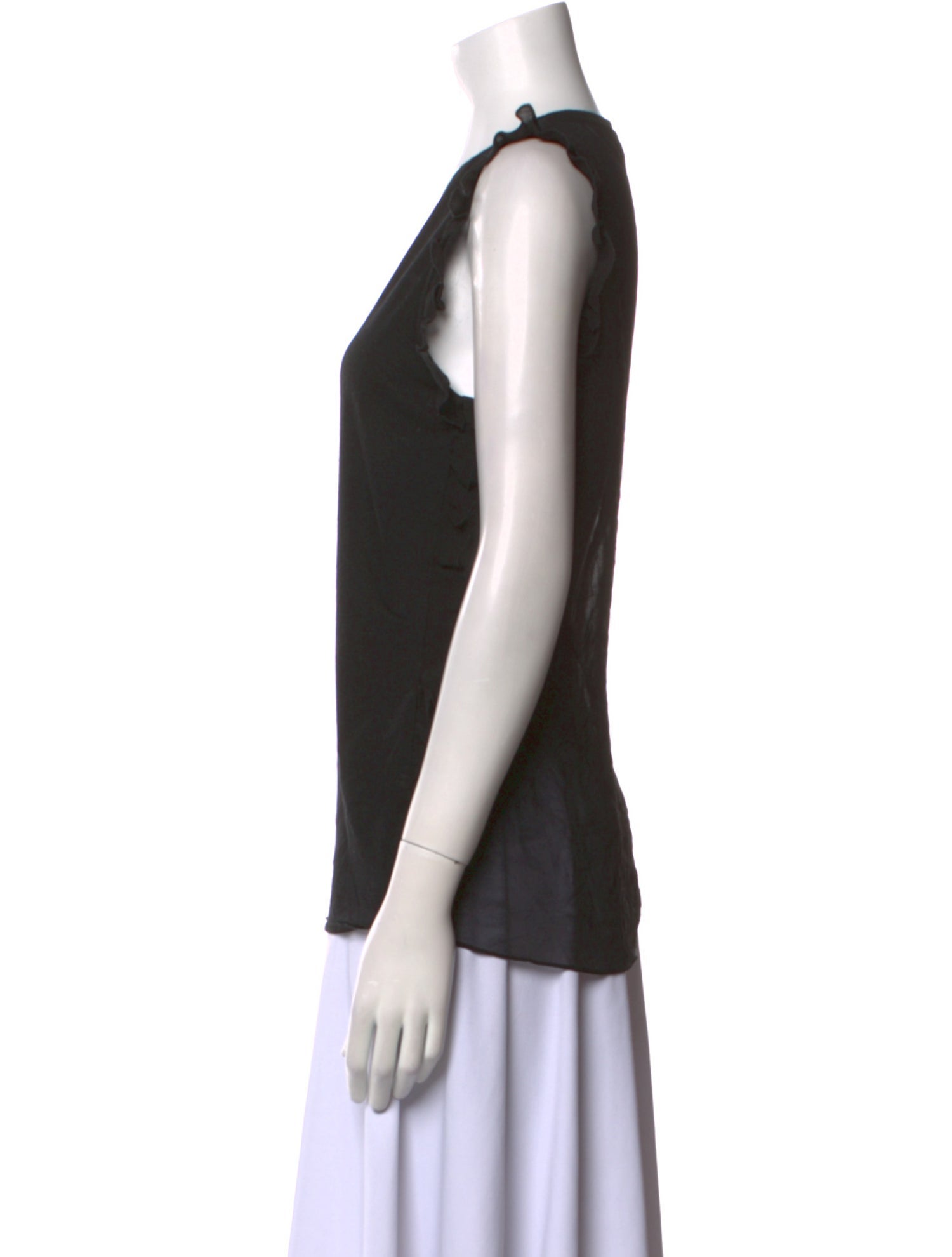 Claudie Pierlot Scoop Neck Sleeveless Top