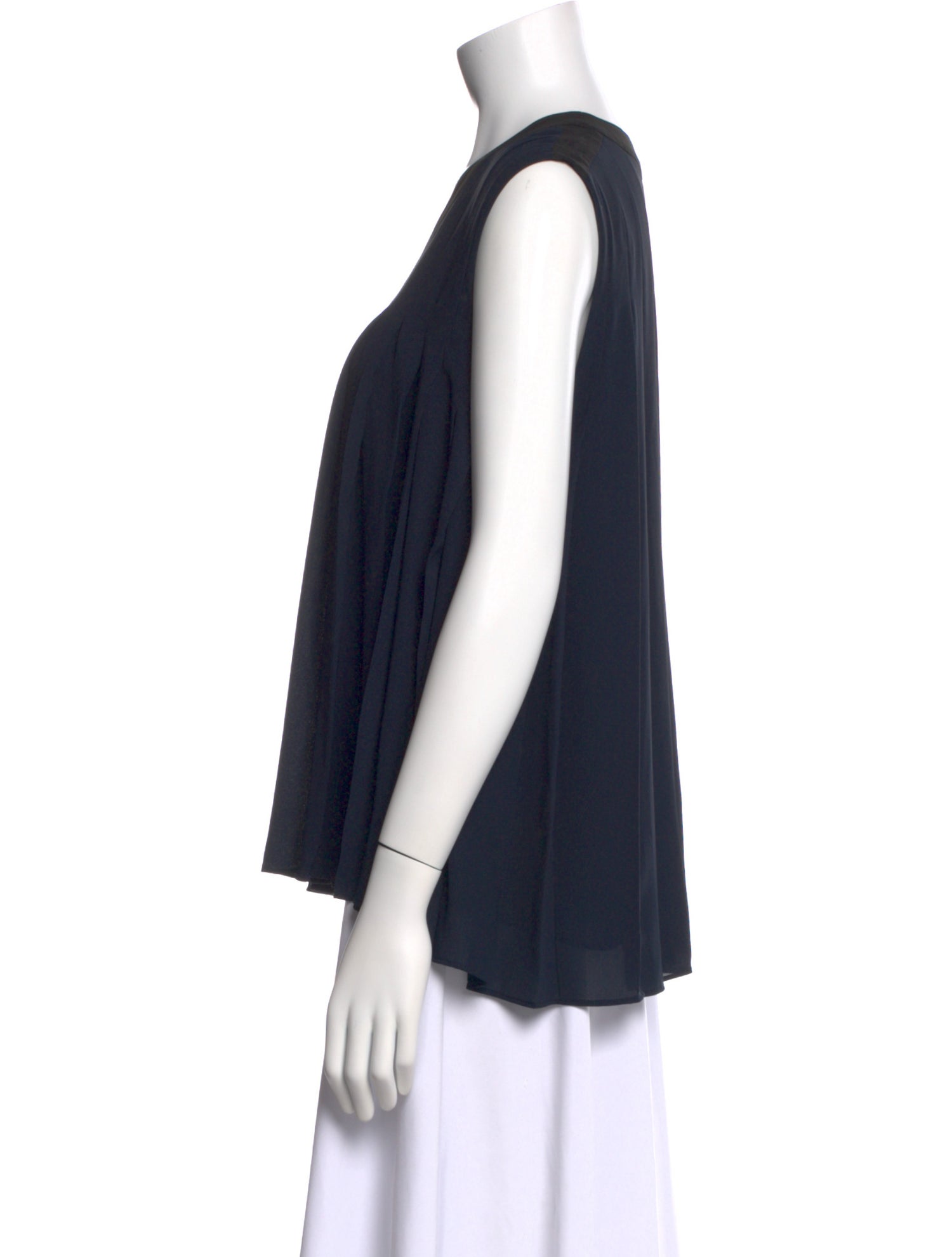 Claudie Pierlot V-Neck Sleeveless Blouse