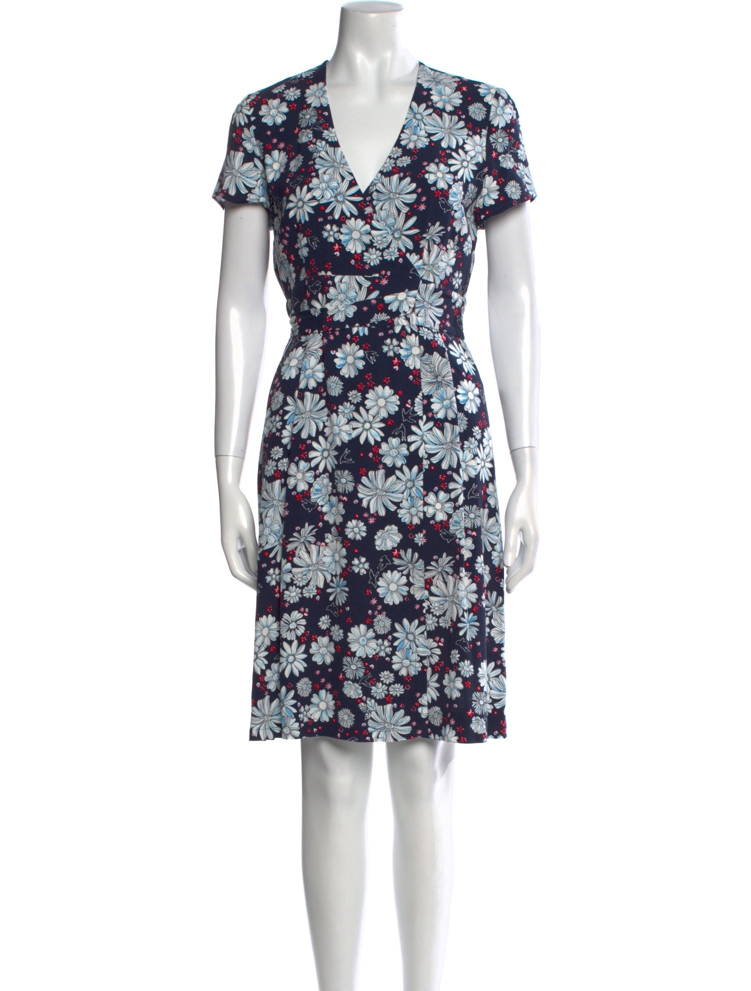 Claudie Pierlot Floral Print Knee-Length Dress