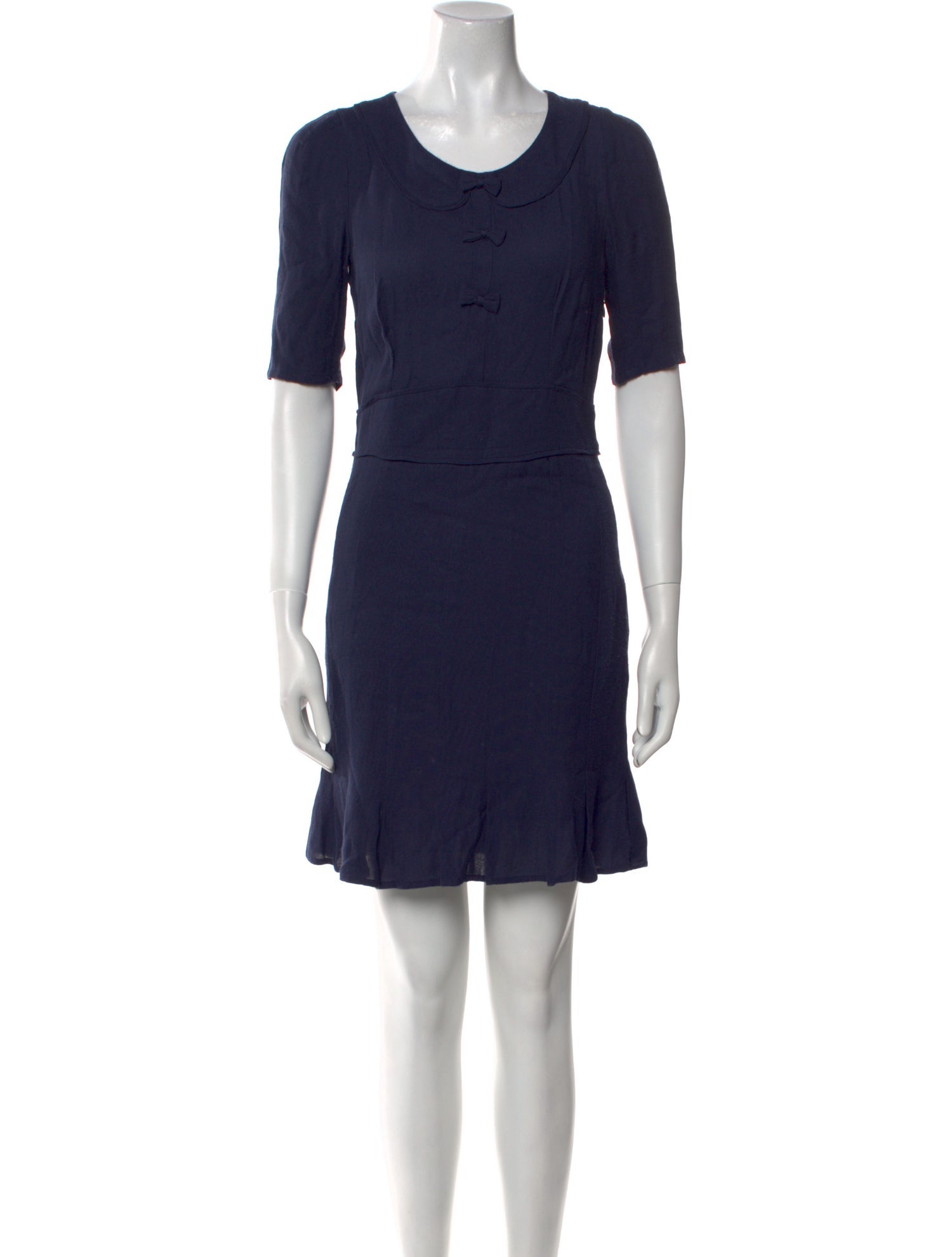 Claudie Pierlot Scoop Neck Mini Dress