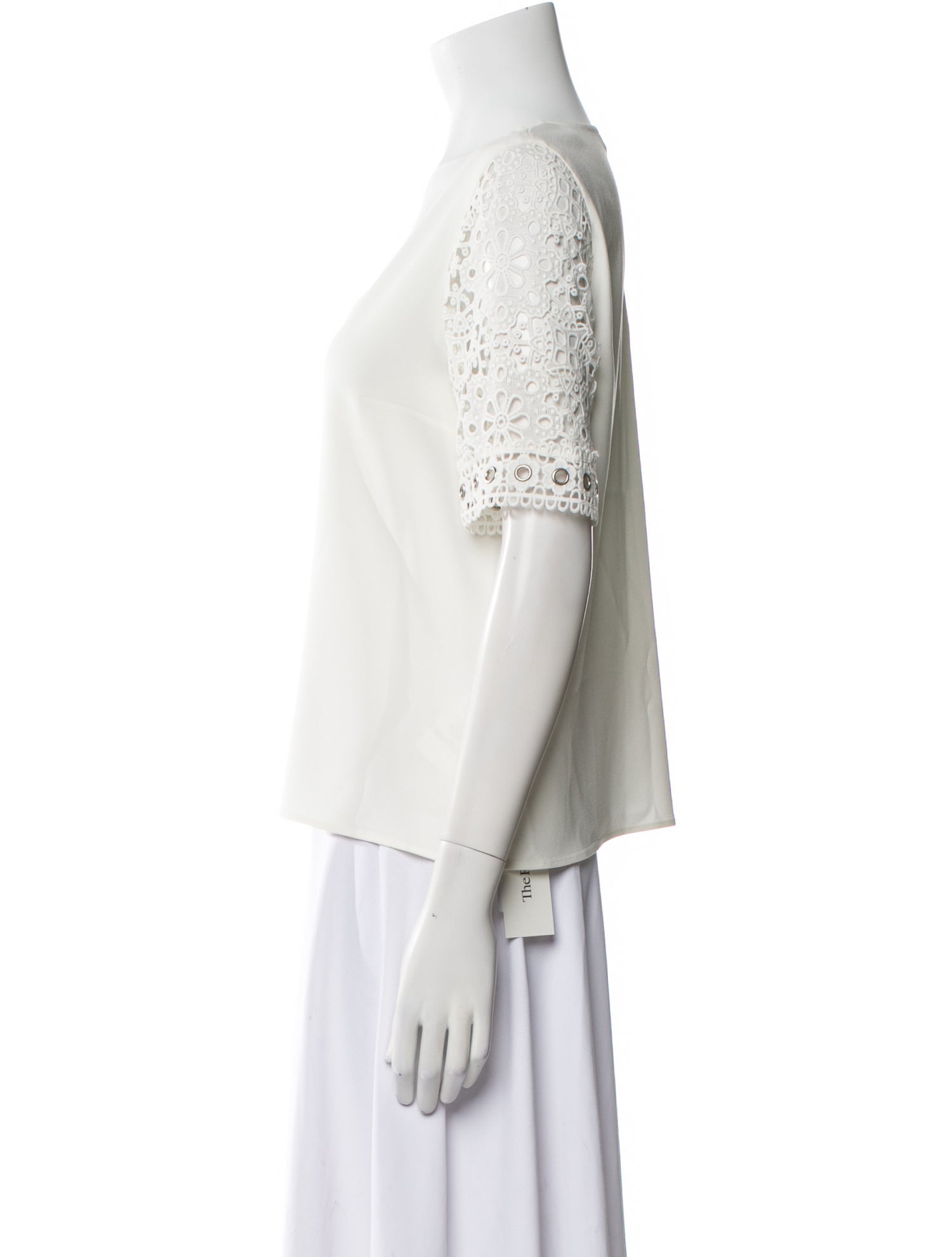 Claudie Pierlot V-Neck Short Sleeve Top