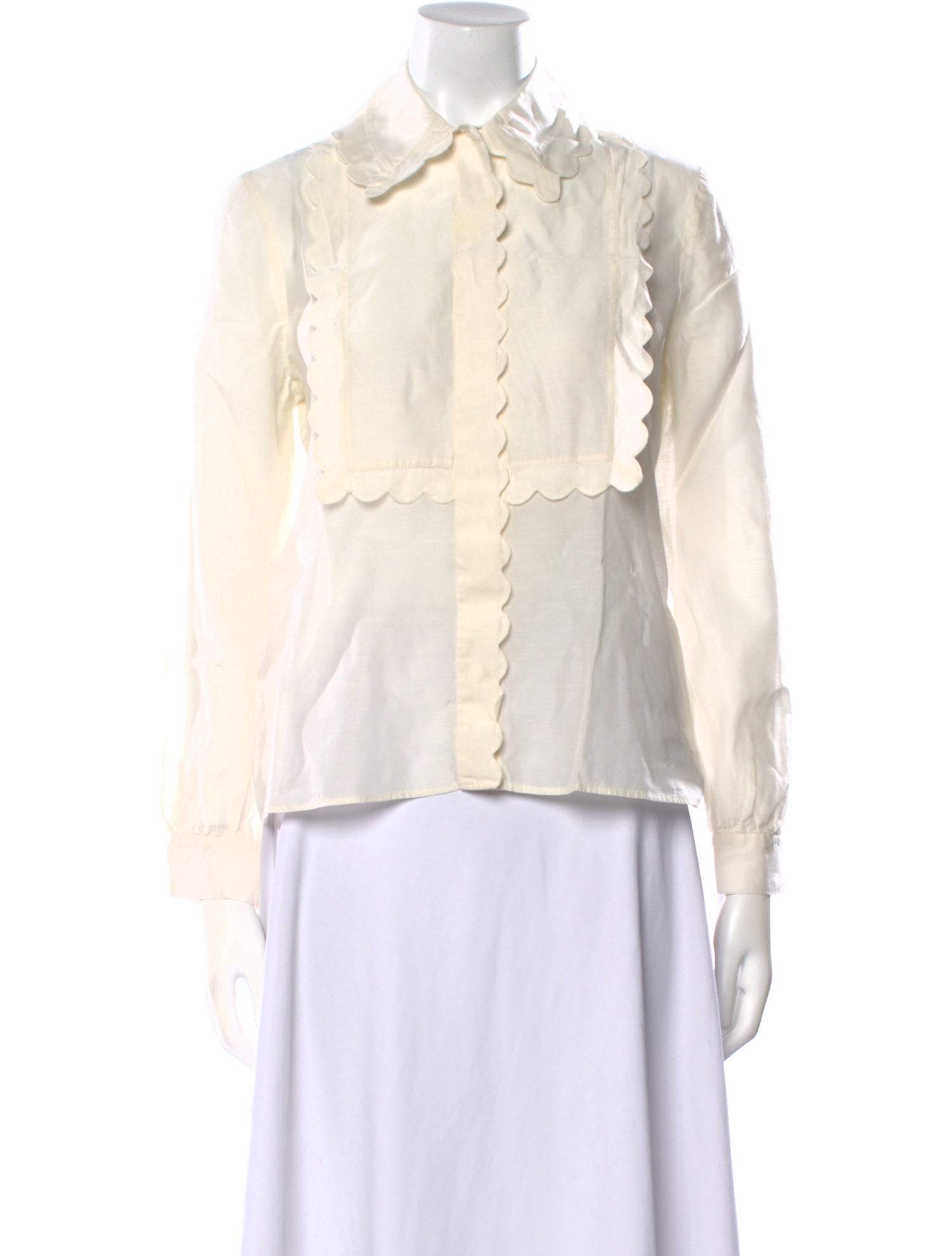 Claudie Pierlot Long Sleeve Button-Up Top