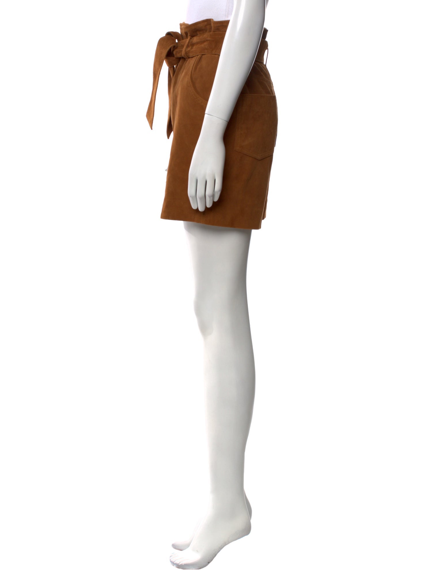 Claudie Pierlot Goat Leather Mini Shorts