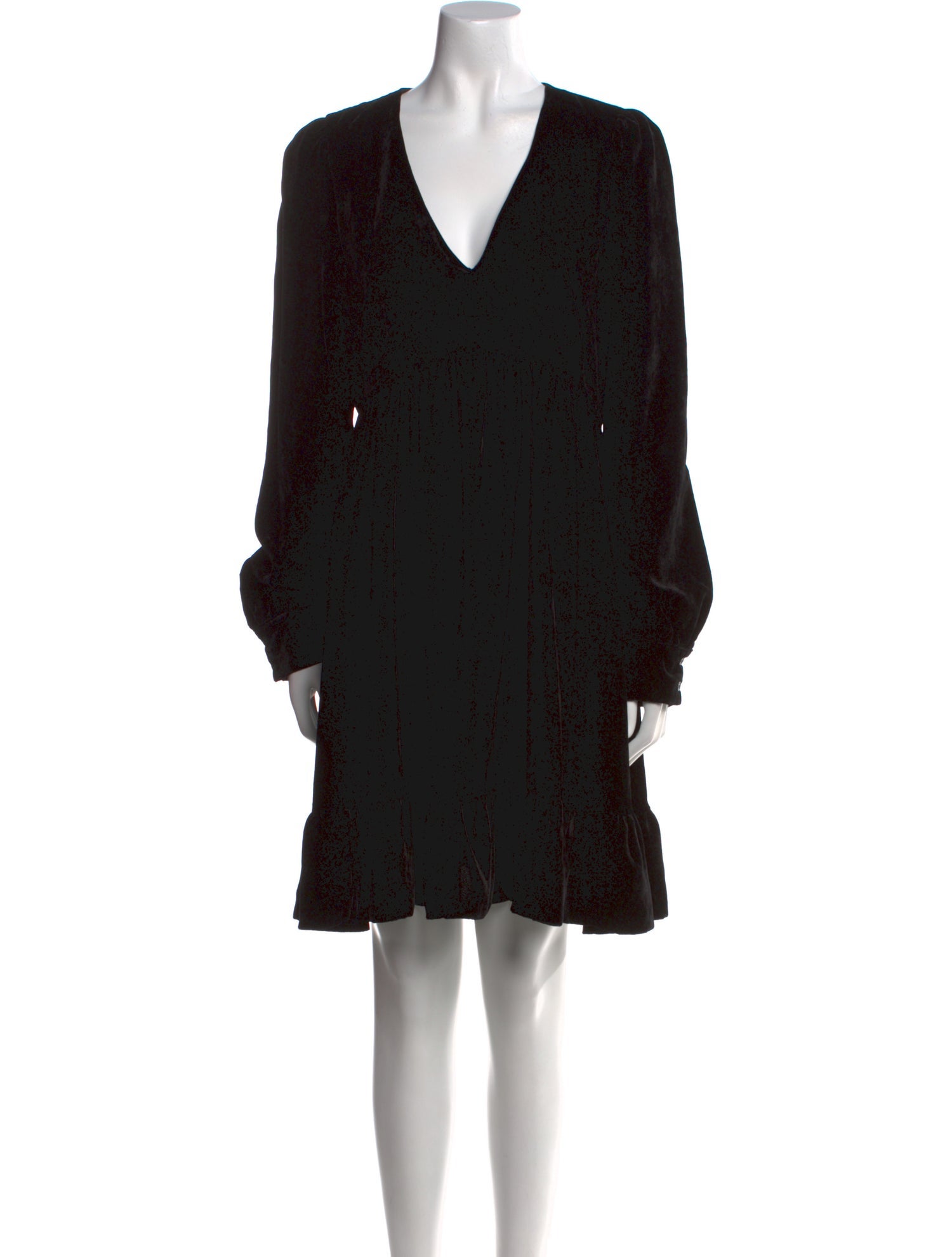 Claudie Pierlot V-Neck Mini Dress