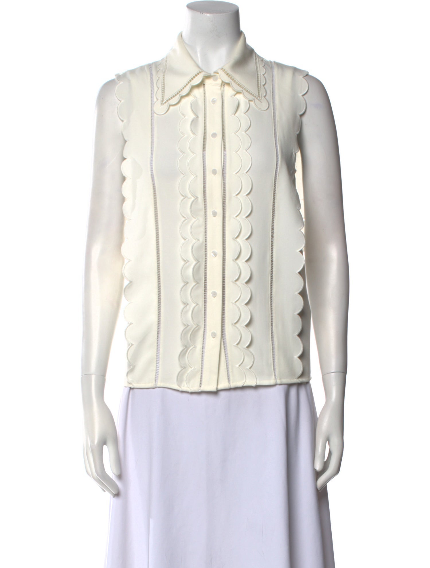 Claudie Pierlot Sleeveless Button-Up Top