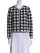 Claudie Pierlot Wool Plaid Print Sweater