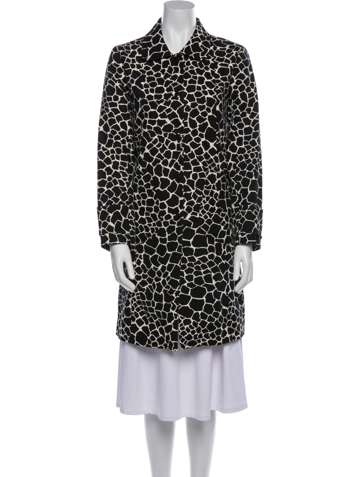 Claudie Pierlot Animal Print Trench Coat