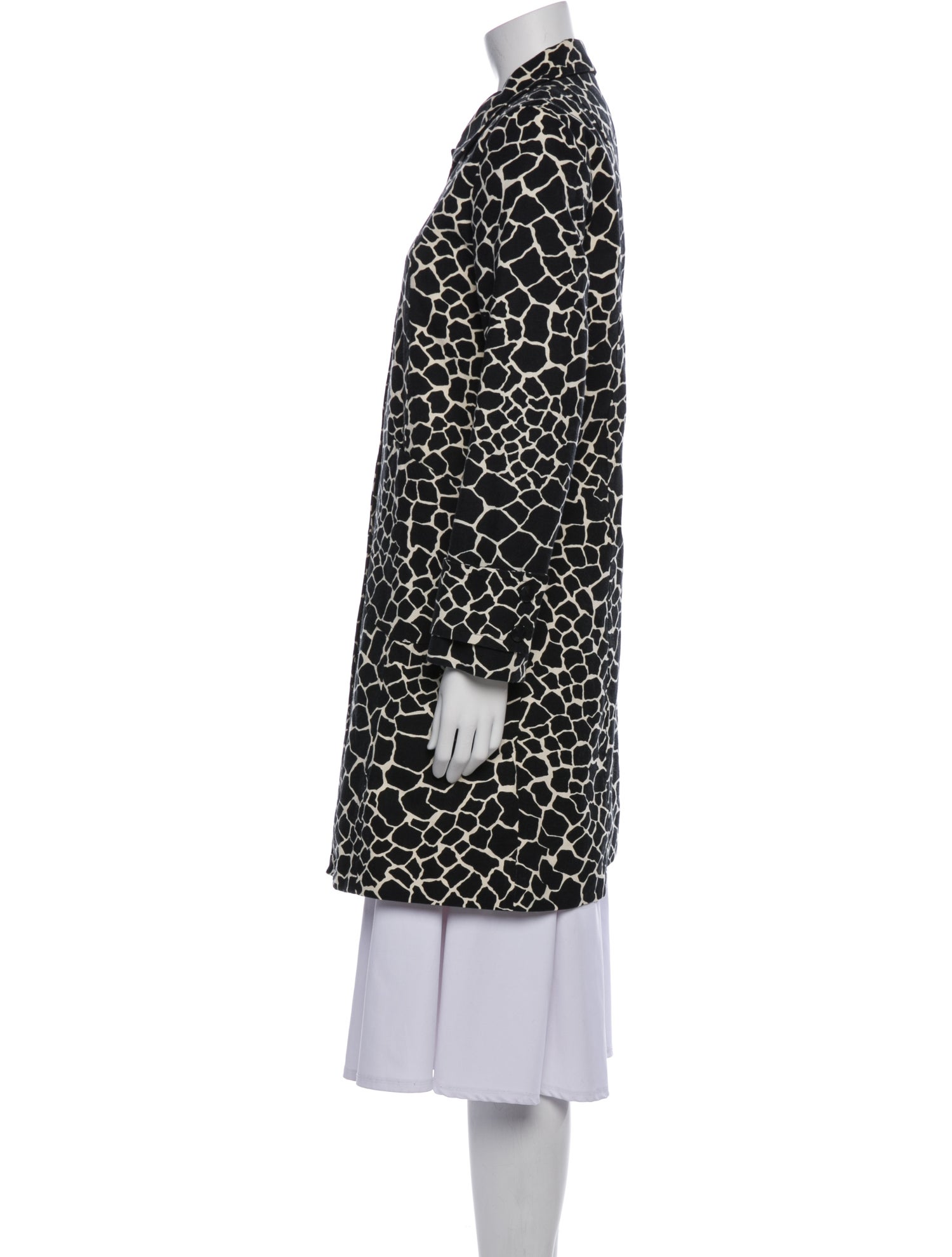 Claudie Pierlot Animal Print Trench Coat