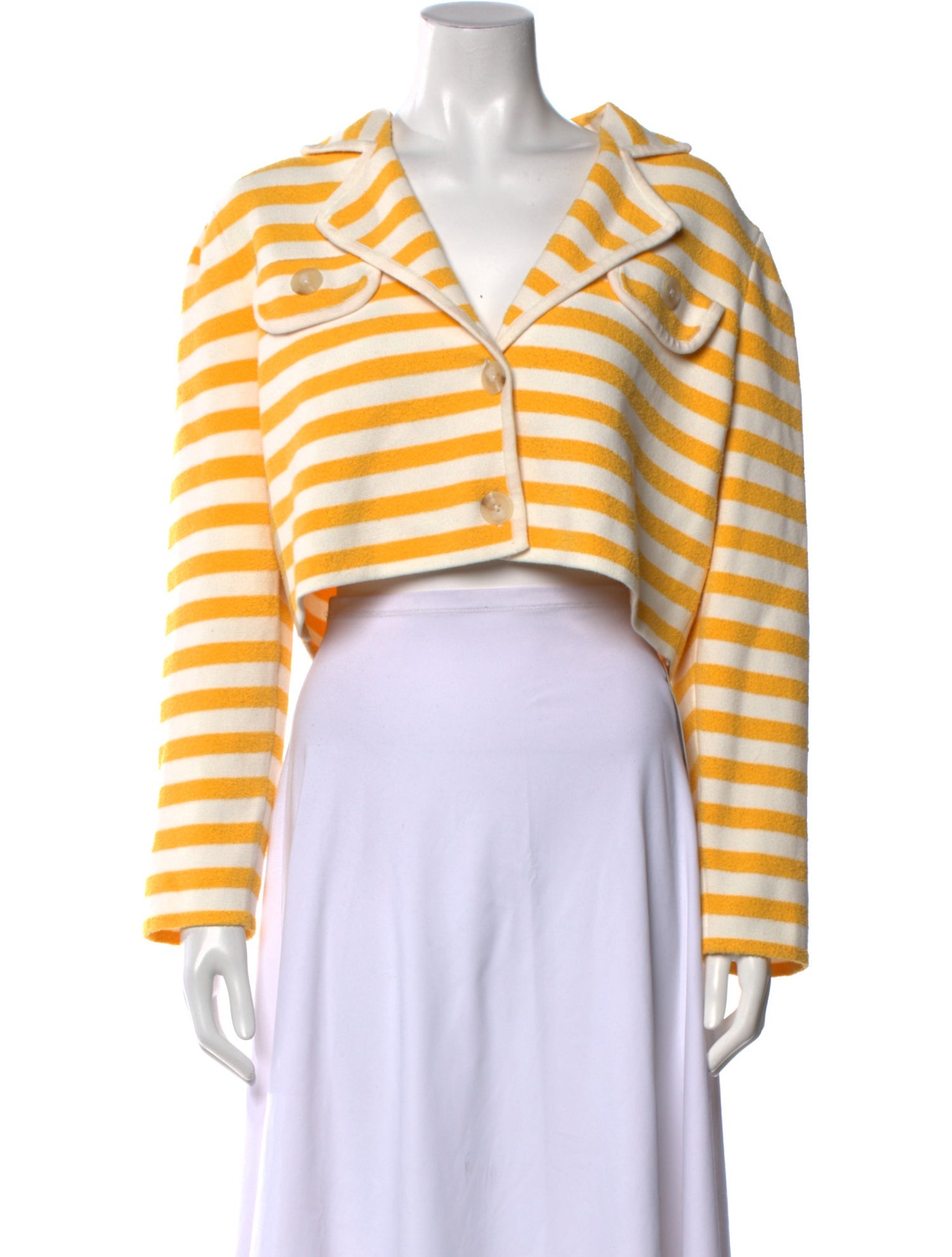 Claudie Pierlot Striped V-Neck Sweater