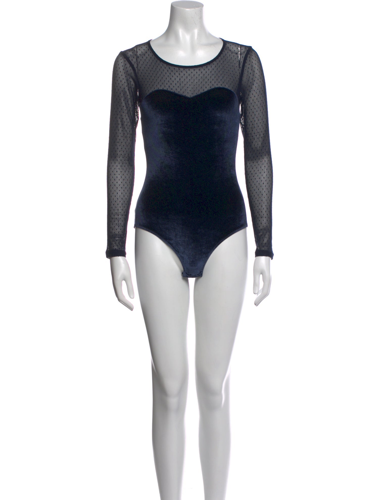 Claudie Pierlot Scoop Neck Long Sleeve Bodysuit