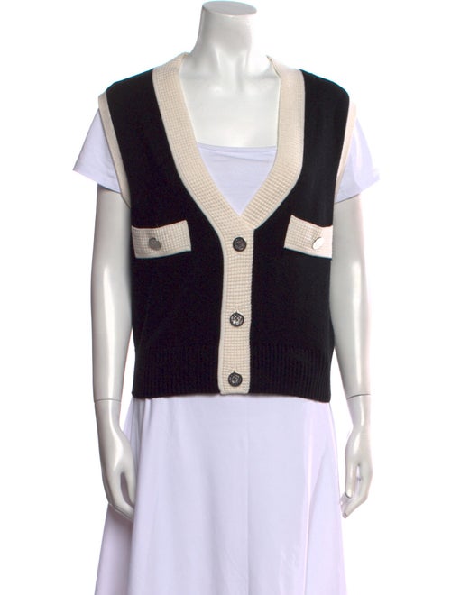 Claudie Pierlot Wool Colorblock Pattern Sweater