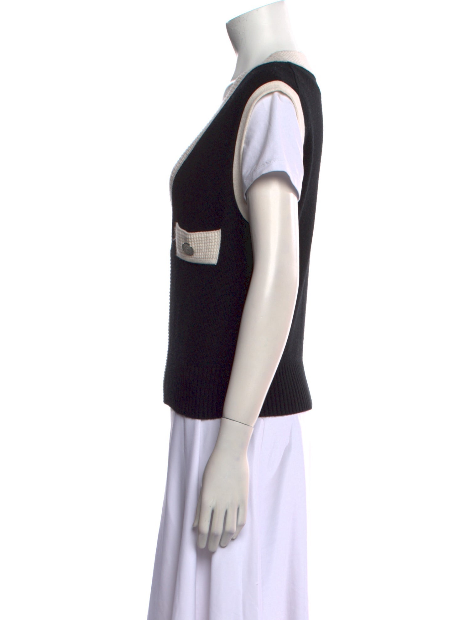 Claudie Pierlot Wool Colorblock Pattern Sweater