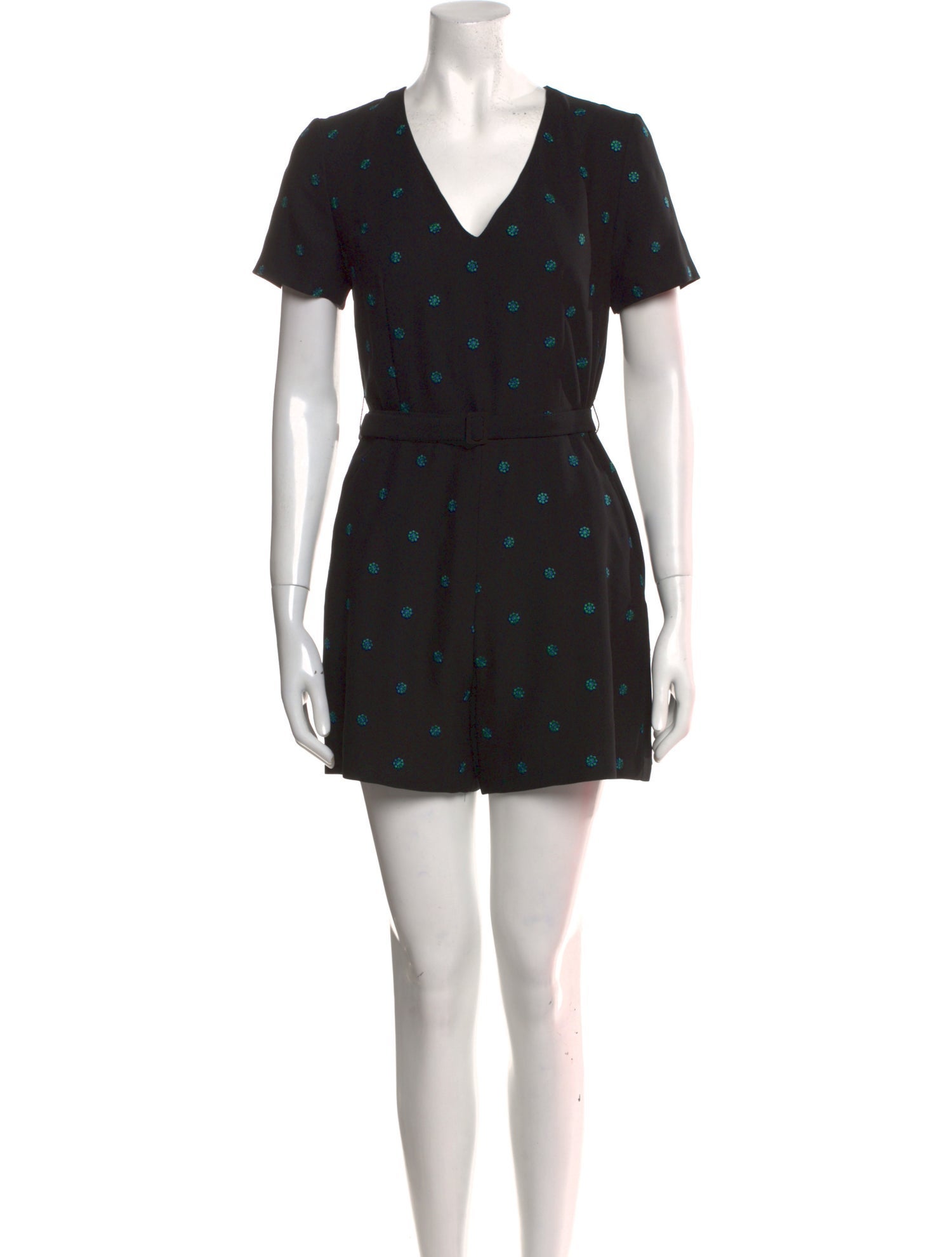 Claudie Pierlot Printed V-Neck Romper