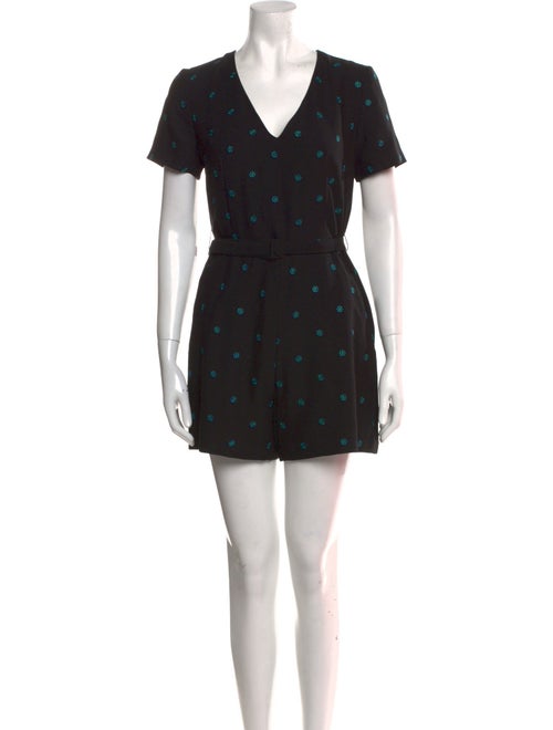 Claudie Pierlot Printed V-Neck Romper