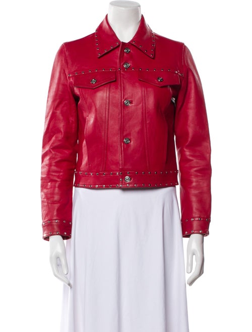 Claudie Pierlot Leather Biker Jacket