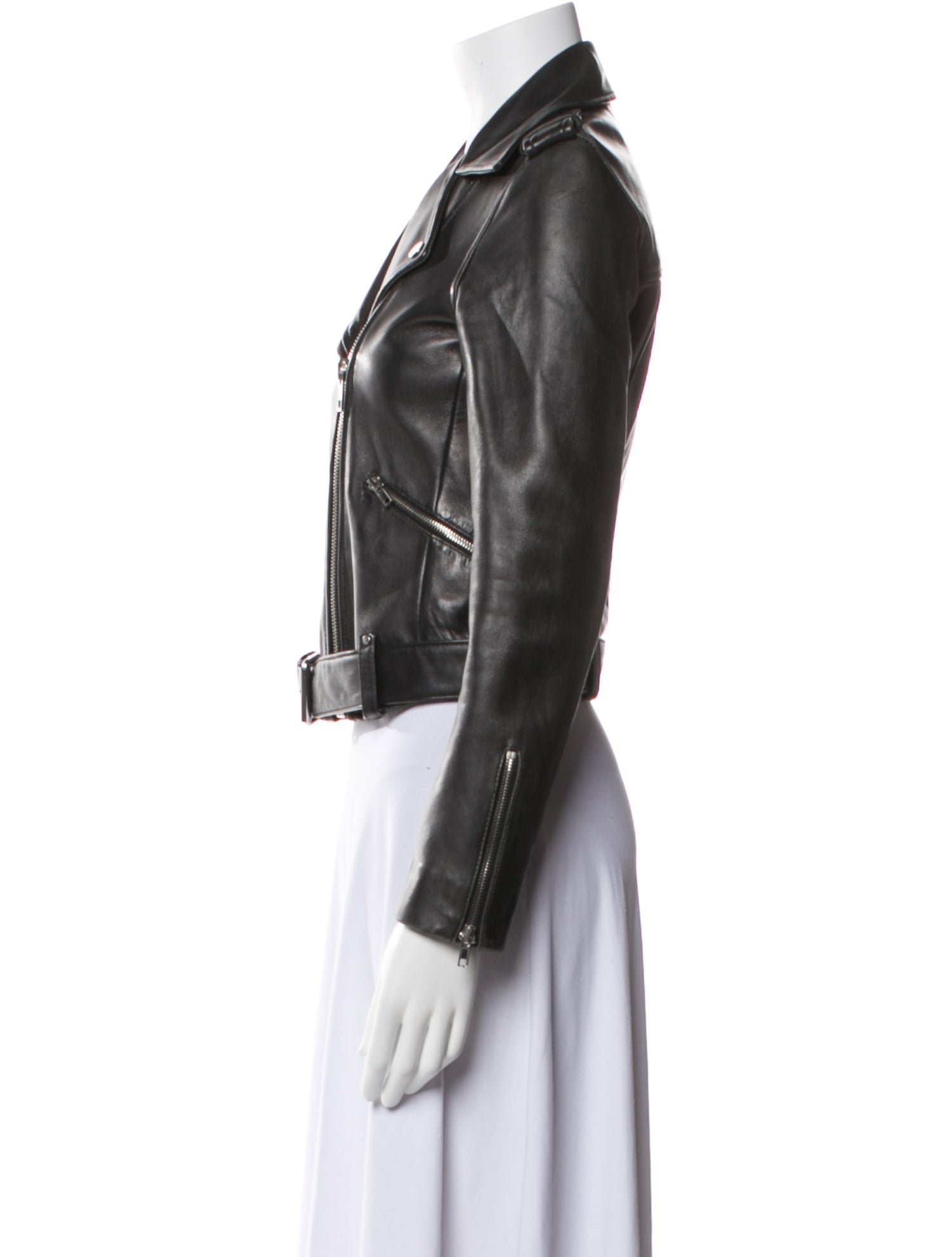 Claudie Pierlot Leather Biker Jacket