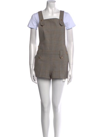 Claudie Pierlot Wool Square Neckline Romper