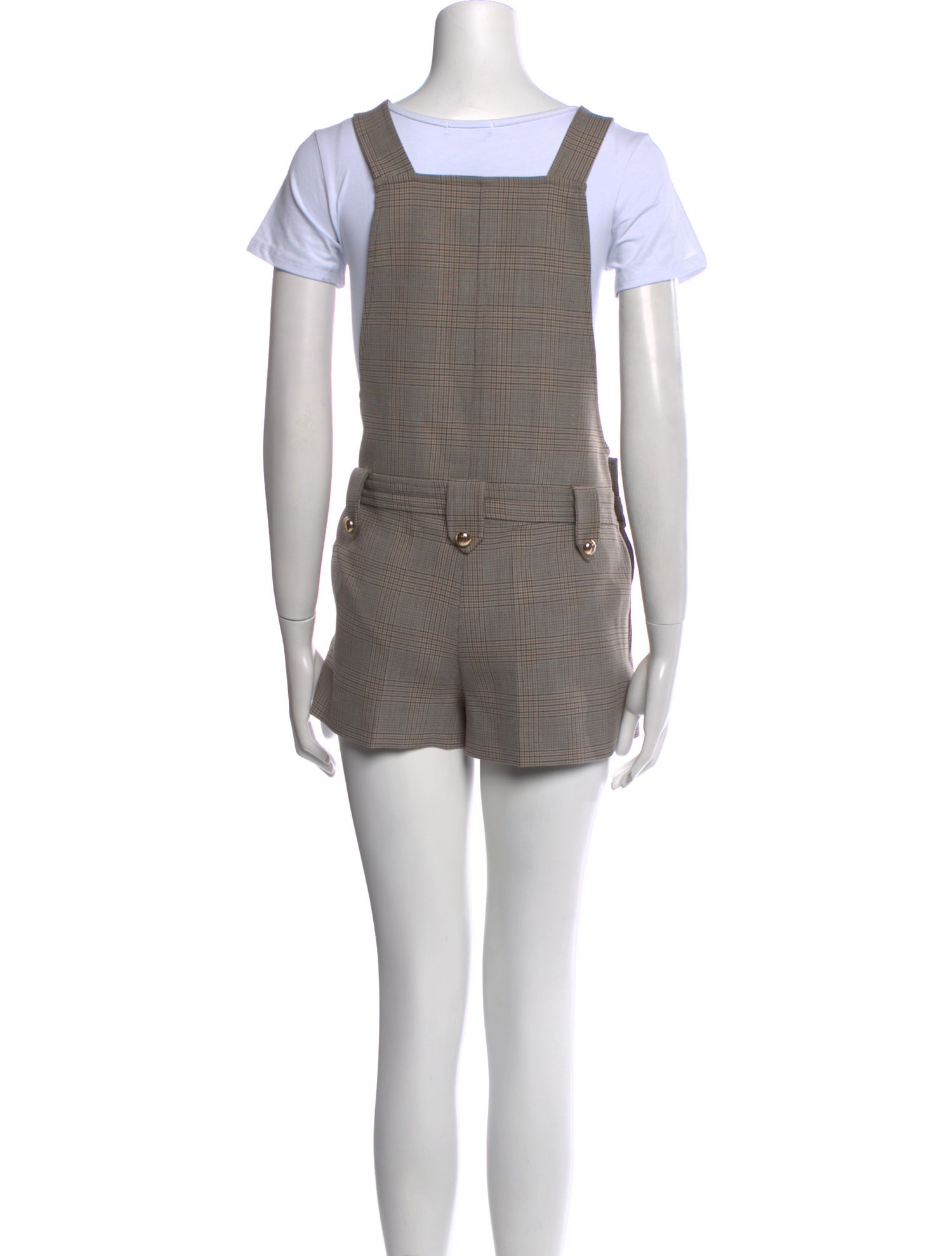 Claudie Pierlot Wool Square Neckline Romper