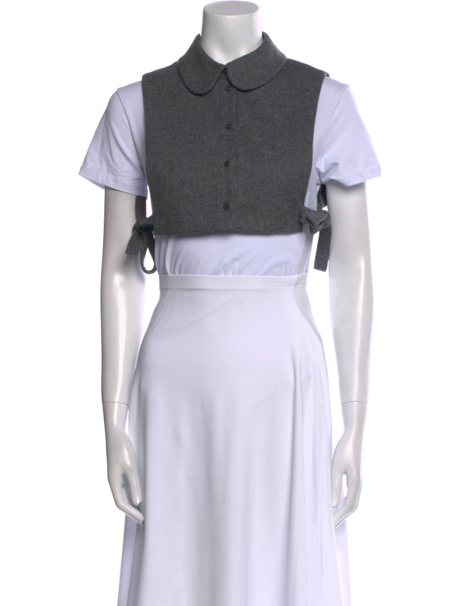 Claudie Pierlot Wool Short Sleeve Crop Top