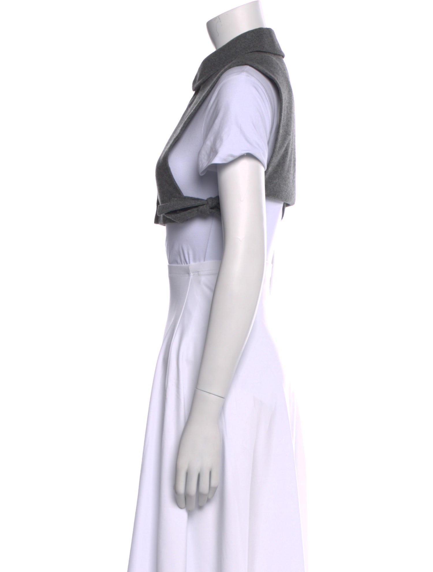 Claudie Pierlot Wool Short Sleeve Crop Top