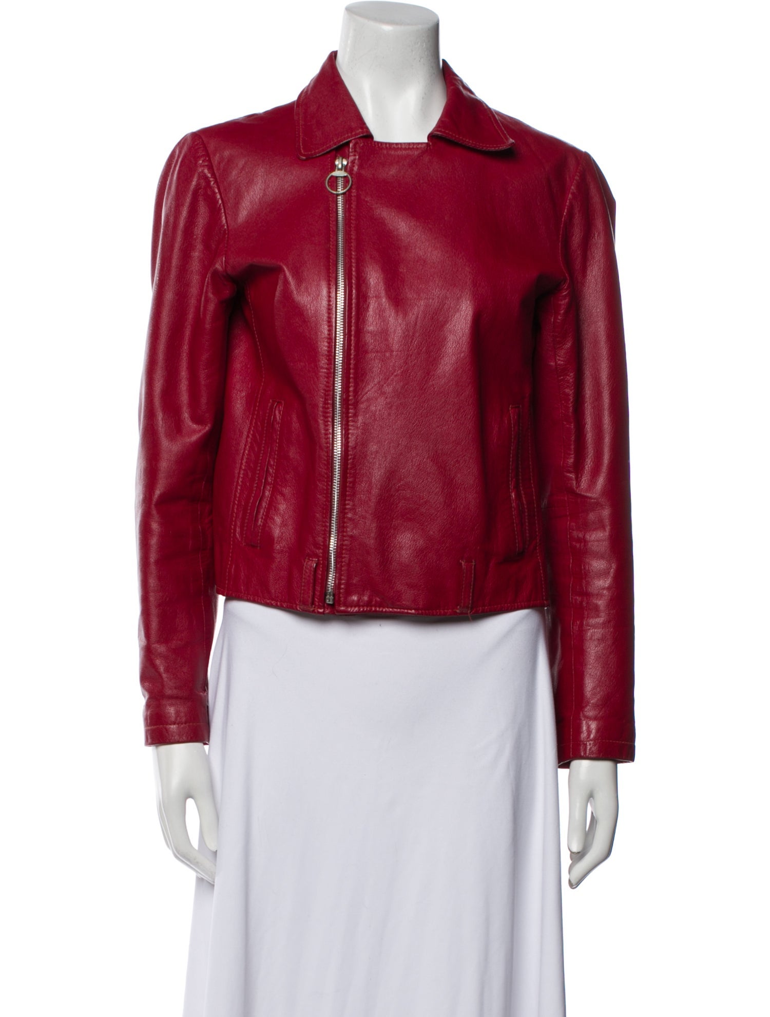 Claudie Pierlot Leather Biker Jacket