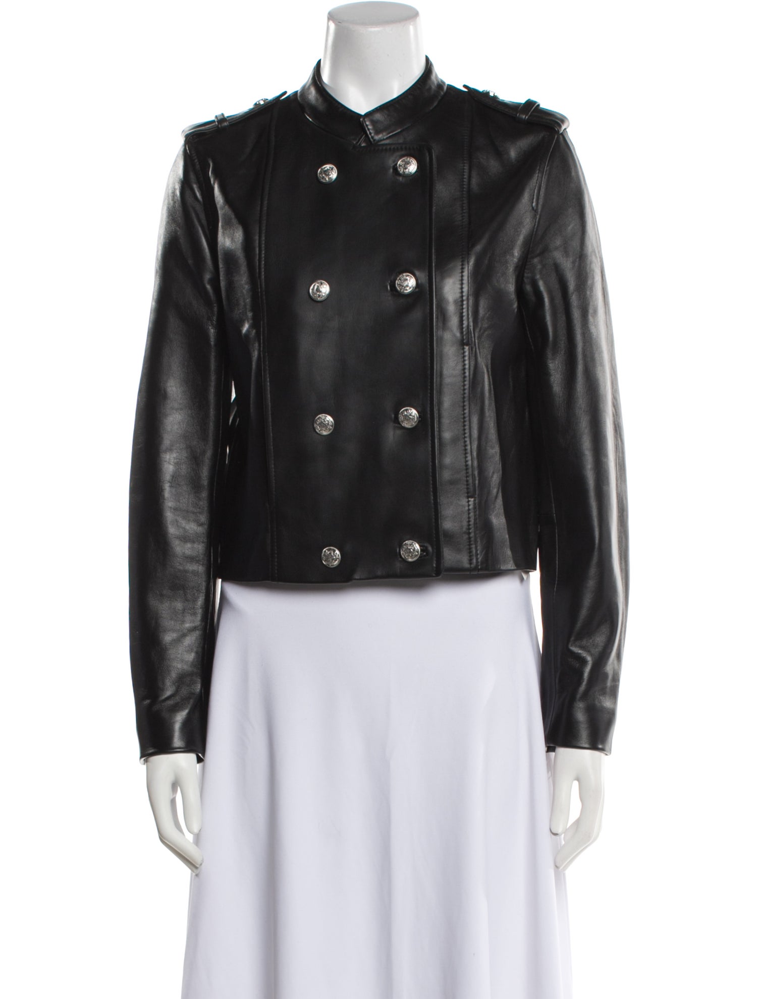 Claudie Pierlot Leather Biker Jacket