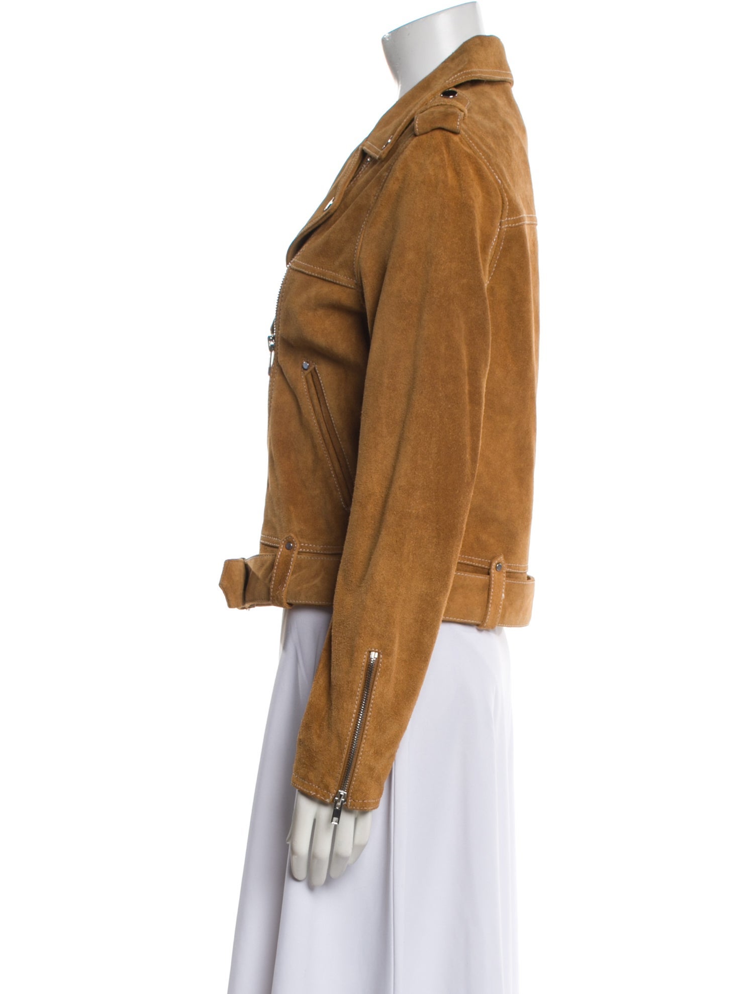 Claudie Pierlot Suede Biker Jacket