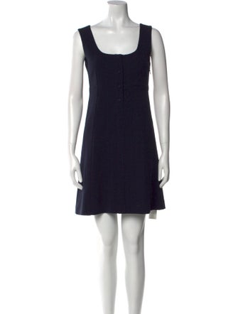Claudie Pierlot Scoop Neck Mini Dress