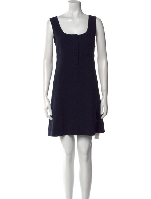Claudie Pierlot Scoop Neck Mini Dress