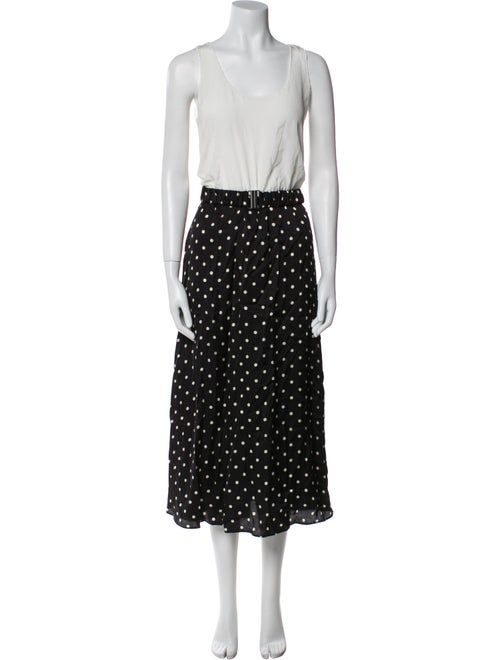 Claudie Pierlot Polka Dot Print Long Dress